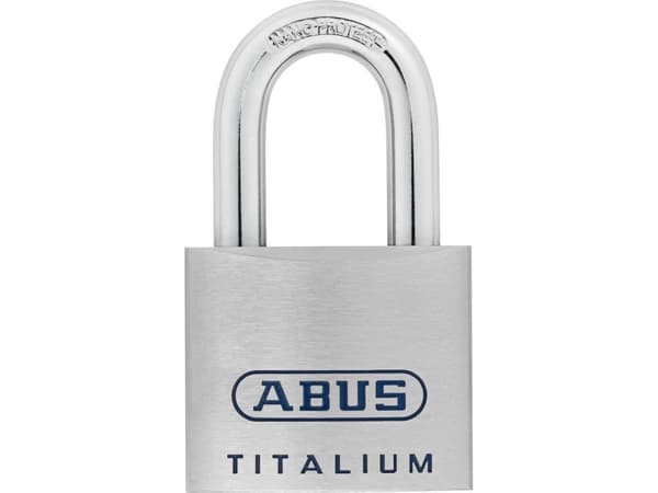 ABUS 96TI/50 KD, Perinteinen riippulukko, Avainlukko, Ei-sarjoitettu avain, Alumiini, Alumiini, Karkaistu teräs