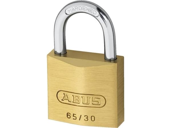 ABUS B111-30, Konventionellt hänglås, Tangentlås, Lika låsning, Staket, Garage, Gate, Workshop, mässing, Rostfritt stål, mässing