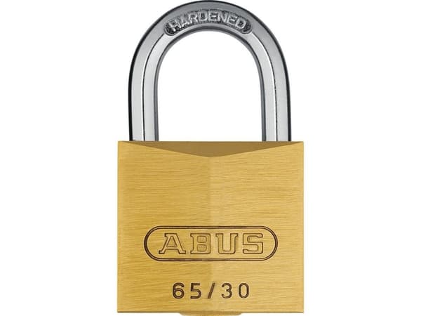 ABUS B111-30, Konventionellt hänglås, Tangentlås, Lika låsning, Staket, Garage, Gate, Workshop, mässing, Rostfritt stål, mässing