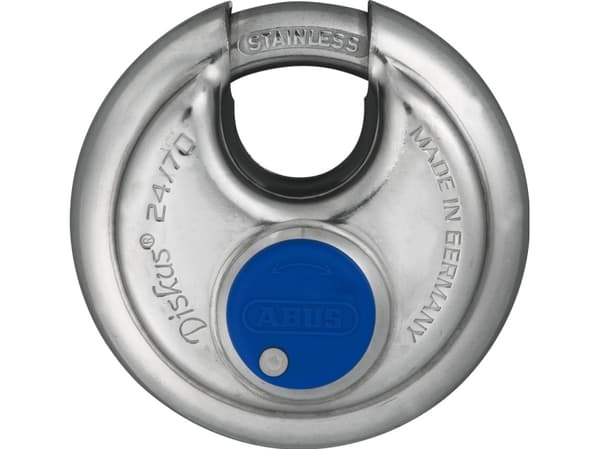 ABUS Diskus 24IB/50 SL 8, Diskus, Nøkkellås, Bruk flere nøkler, Rustfritt stål, Rustfritt stål, Rustfritt stål