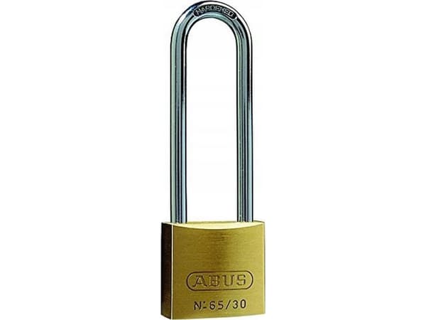 ABUS 65/30HB60, Konventionellt hänglås, Tangentlås, Olika låsning, mässing, mässing, Härdat stål