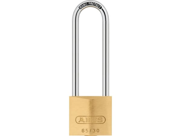 ABUS 65/30HB60, Konventionellt hänglås, Tangentlås, Olika låsning, mässing, mässing, Härdat stål