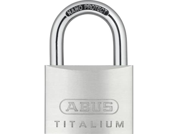 ABUS 64TI/60 KD, Perinteinen riippulukko, Avainlukko, Ei-sarjoitettu avain, Alumiini, Alumiini, Karkaistu teräs