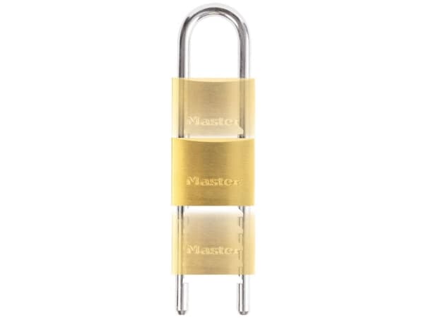 MASTER LOCK 1950EURD, Perinteinen riippulukko, Avainlukko, Ei-sarjoitettu avain, Polkupyörä, Aita, Autotalli, Portti, Shed, Workshop, Messinki, Hopea