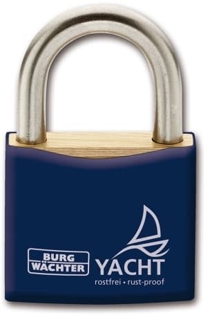 BURG-WÄCHTER 460 Yacht, Tradisjonell, Nøkkellås, Bruk flere nøkler, Gjerde, Selvoppbevaring, Shed, Metallisk, Messing, Plast