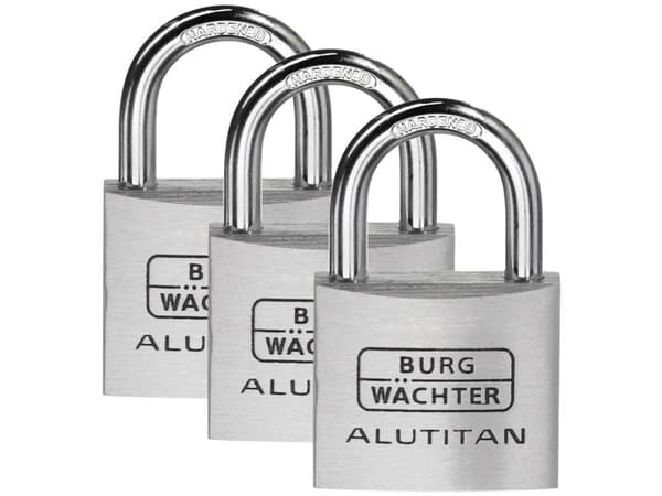 Burg Wächter 36251 riippulukko 40.00 mm Identtinen alumiininen avainlukko