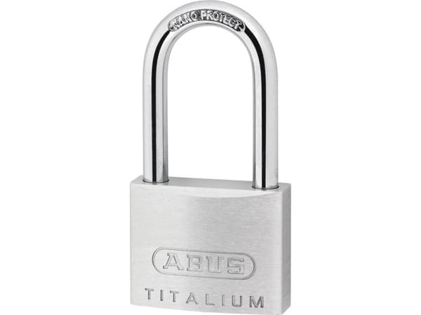 ABUS 64TI/40HB40 KD, Konventionellt hänglås, Tangentlås, Olika låsning, Gjuten aluminium, Gjuten aluminium, Stål