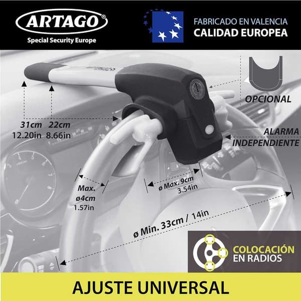 Artago Alarm Bilrat-tyveri Carlock Gul