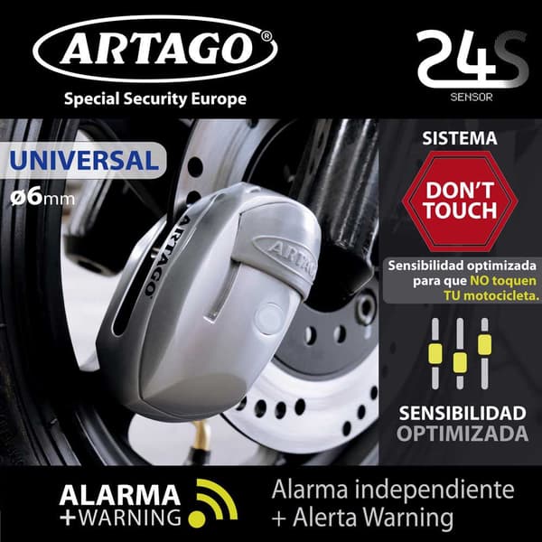 Artago Hälytyslevyn Lukitus 24 Sensor Hopeinen