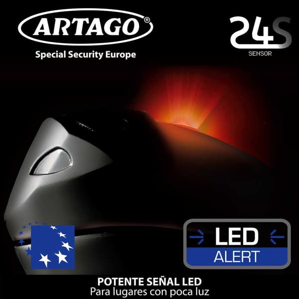 Artago Hälytyslevyn Lukitus 24 Sensor Hopeinen