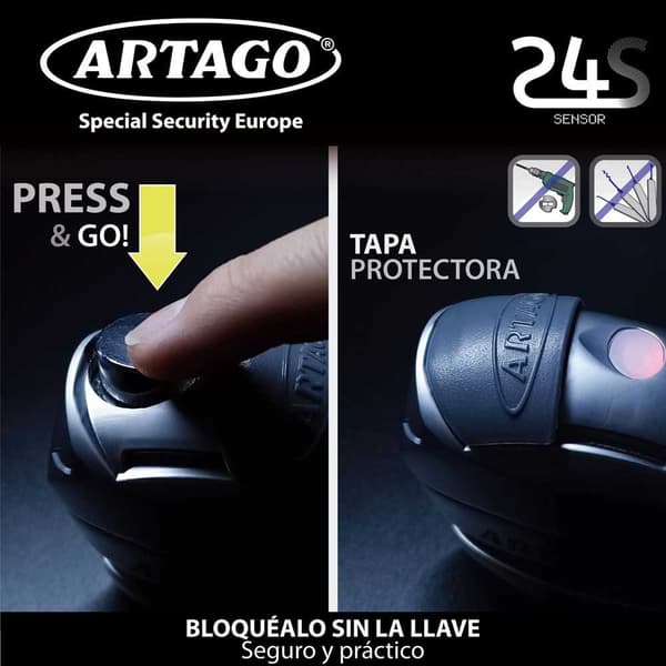 Artago Hälytyslevyn Lukitus 24 Sensor Hopeinen