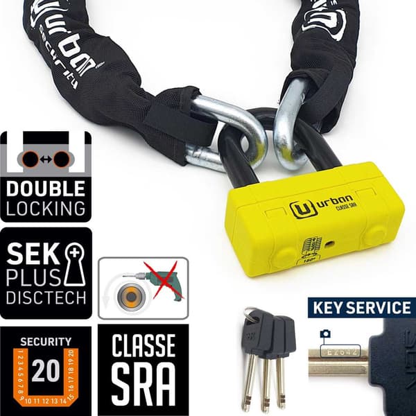 Urban Security U-lås Mini Ur75 Gul