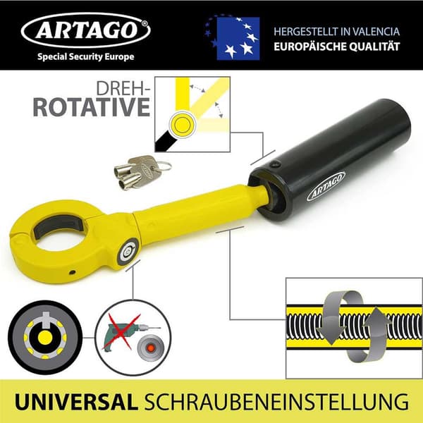 Artago Murtosuojaus Universal Gear/hand Break Keltainen