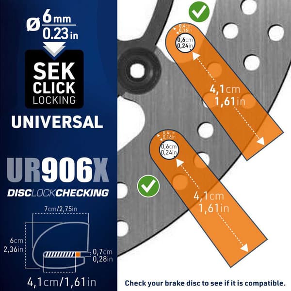Urban Security Levyn Lukitus Ur906x Keltainen