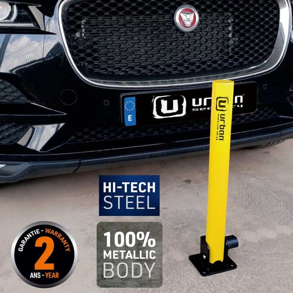 Urban Security Sammenfoldelig Stolpe Parking Gul