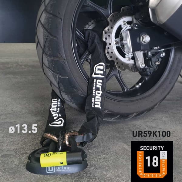 Urban Security U-lukko Mini Ur59 Keltainen