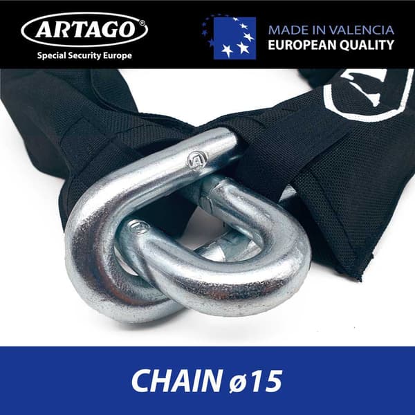 Artago Ketjun Lukko 14.150 Musta 150 cm