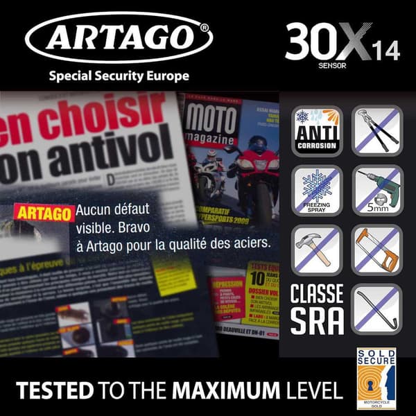 Artago Levyn Lukitus 30x14+k403 Keltainen