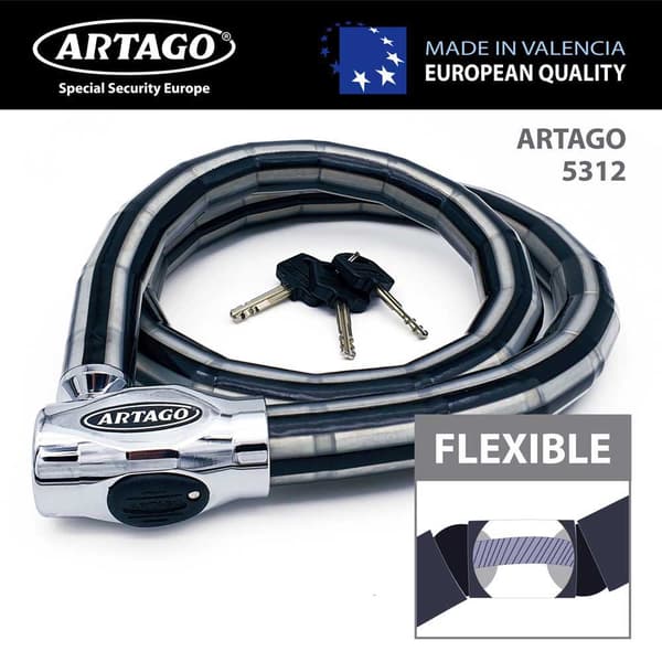 Artago Kabellås 5310 Svart 100 cm