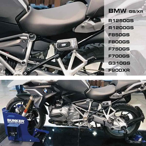 Artago 568.2 Lukko Tuki+69t/b Pakkaus Bmw R1200gs Disc Lukko Hopeinen