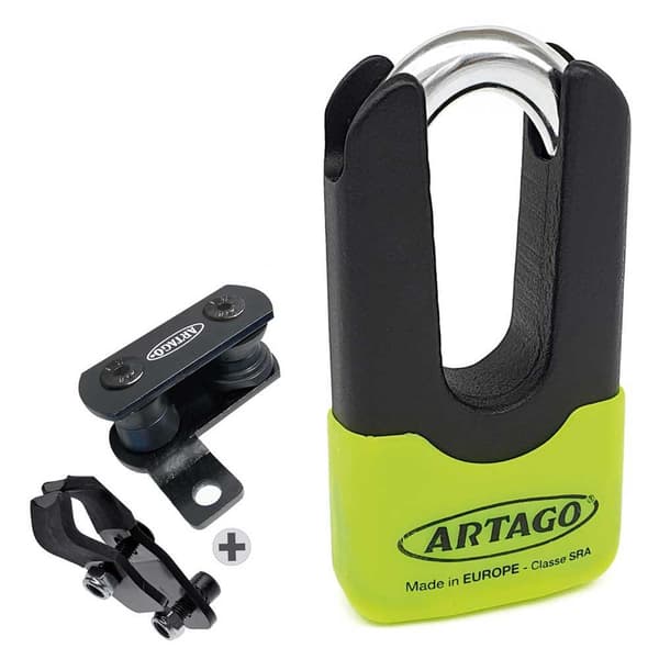 Artago 568.2 Lukko Tuki+69x Disc Lukko Keltainen