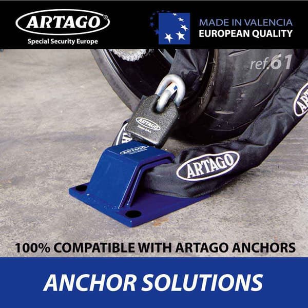 Artago Ketjun Lukko Levyn Lukitus 14.100+68t/b Musta