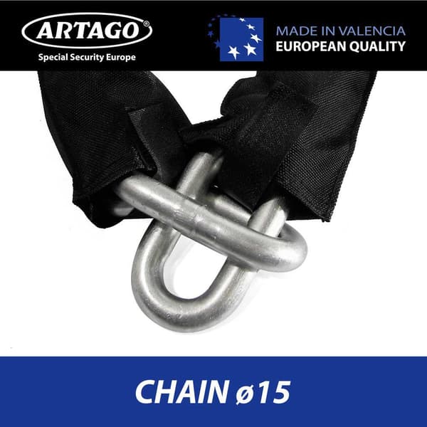 Artago Ketjun Lukko Levyn Lukitus 14.100+68t/b Musta