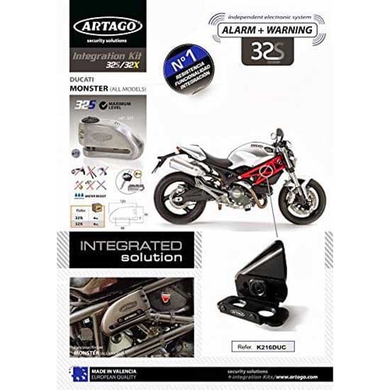 Artago Integrointisarja Lukitustuki Ducati Monster+silentblok For 32/32x Hopeinen