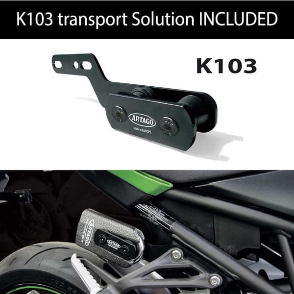 Artago K 103 Kawasaki Z900 Stöd+69t/b Kawasaki Z900 Skivlås Silver