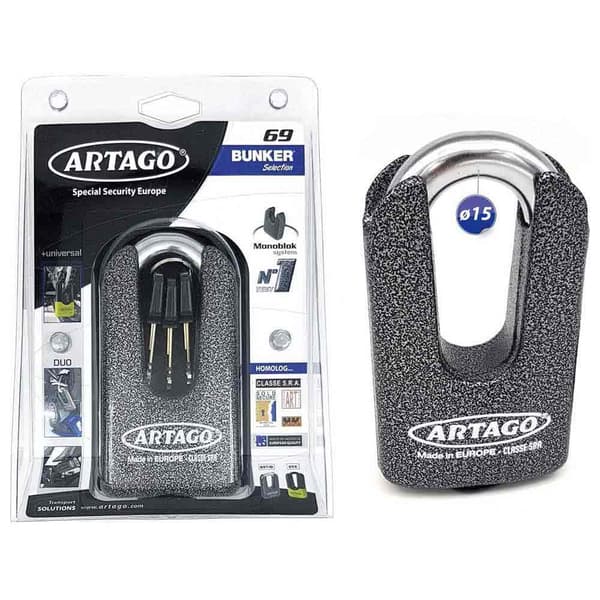 Artago K 103 Kawasaki Z900 Stöd+69t/b Kawasaki Z900 Skivlås Silver