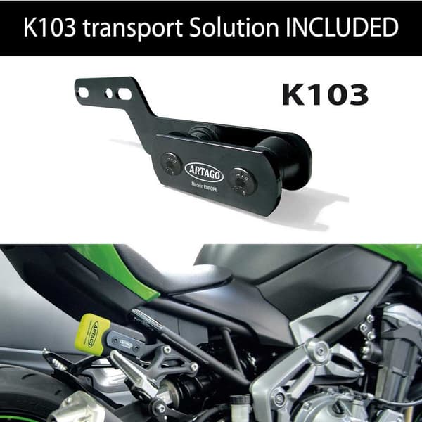 Artago K 103 Kawasaki Z900 Stöd+69x Kawasaki Z900 Skivlås Gul