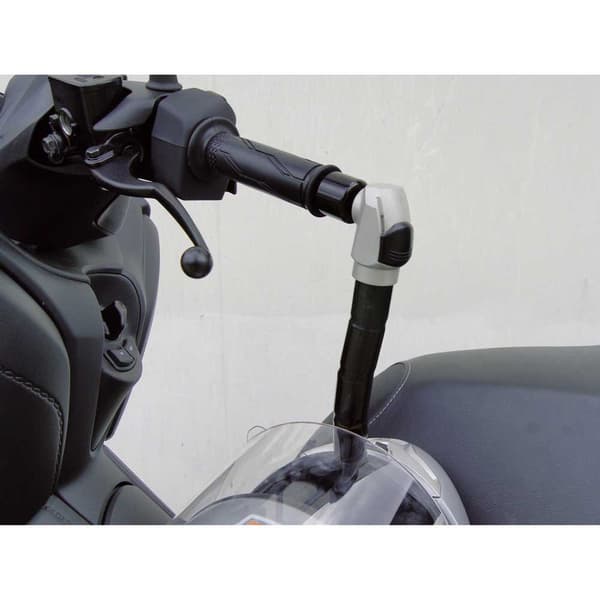 Artago Ohjaustangon Lukko Practic Style Kymco Bet/win 50/125/150/250 2005-2009 Hopeinen