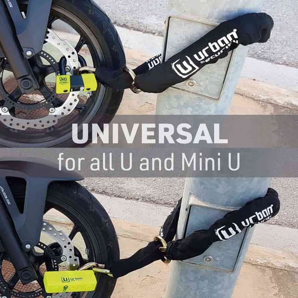 Urban Security Kædelås 14.120l Sort 120 cm
