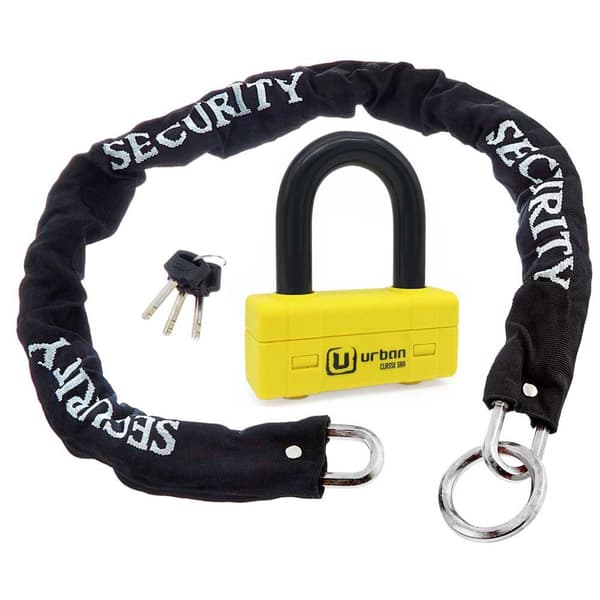 Urban Security Ketjun Lukko Loop+ur 120 Sra 75 U-lukko Keltainen 120 cm