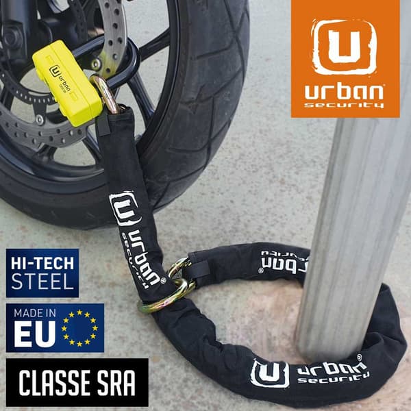 Urban Security Ketjun Lukko +ur 120 Sra 74 U-lukko Keltainen 120 cm