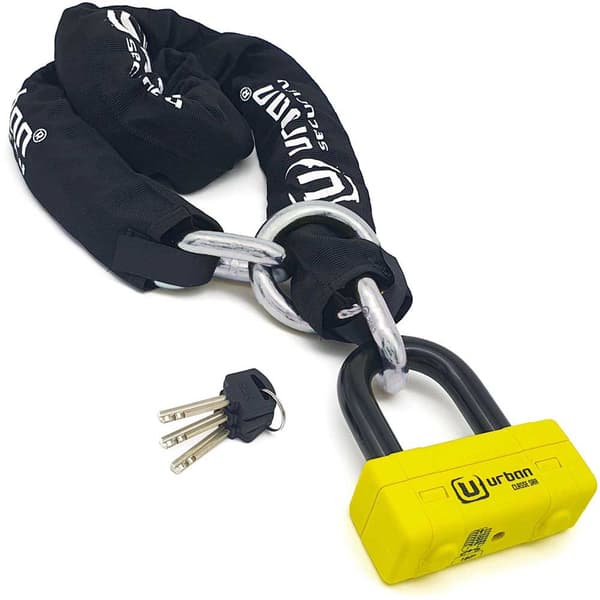 Urban Security Kædelås 150 Sra Sra Loop+ur 74 U-lås Gul 120 cm