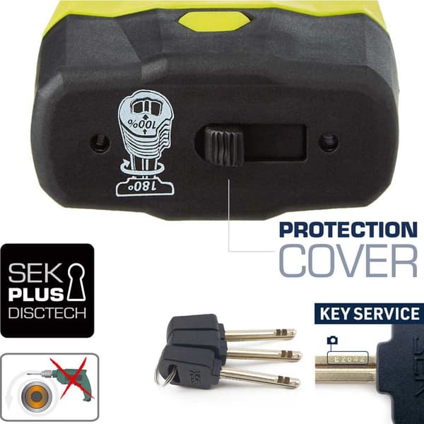 Urban Security Riippulukko Mini U Sra U9dy Universal Keltainen
