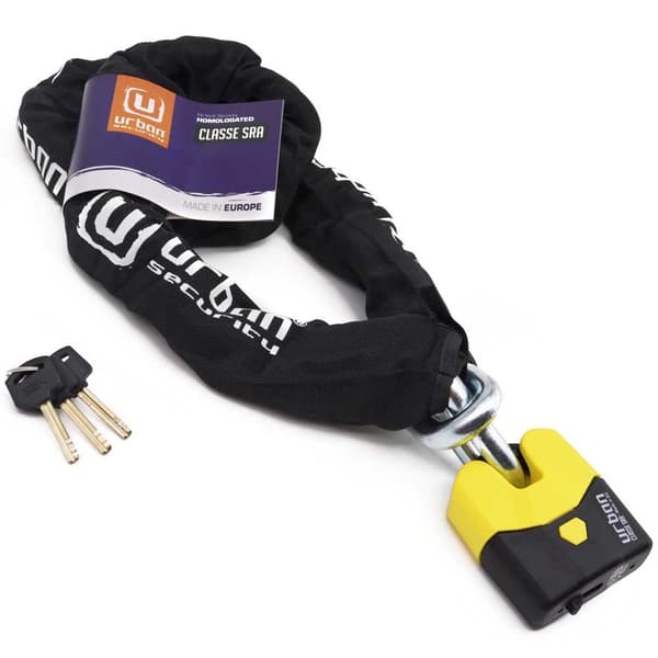Urban Security Kædelås Padlock U8k+150 Sra Sort 150 cm