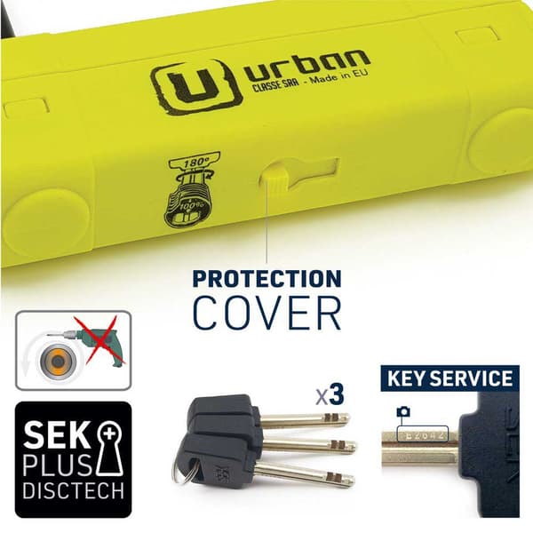 Urban Security U-lås Ur120220 Sra 120 Mm Transparent 220 mm