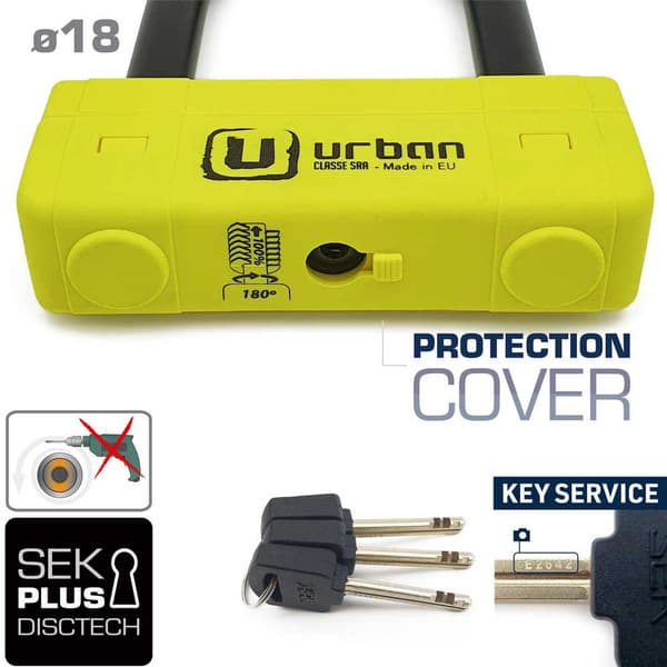 Urban Security U-lås Ur85300y Durchsichtig 300 mm