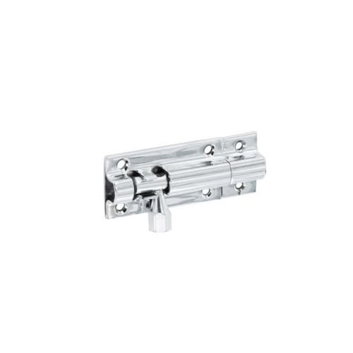 Securit Chrome Door Bolt Silver 100mm