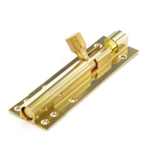 Securit Dørbolt Brass 100mm x 1.5in