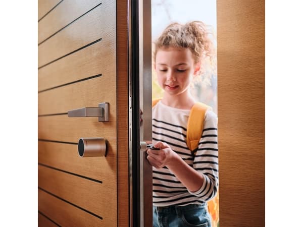 Netatmo NDL-EC, Smart dörrlås, nyckel, utan nyckel, Svart, Grå, Android, iOS, AAA, 4 styck