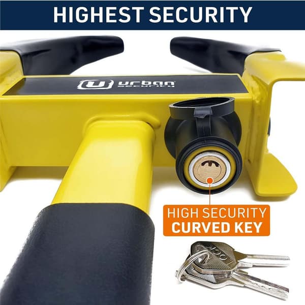 Urban Security Wheel Clamp Lås Paket Gul
