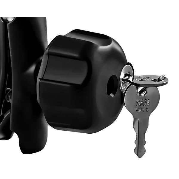 Ram Mounts Knob With 1/4-20 Brass Hole Lukko Musta B Size Arms