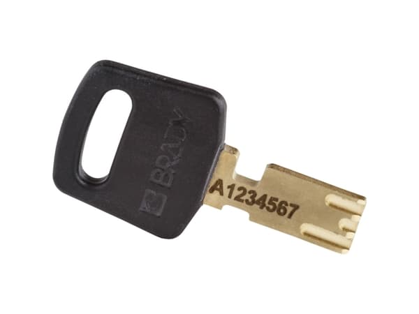 Brady , Safekey alumiininen riippulukko teräksisellä kahvalla, musta, 38mm kahvan korkeus, 6.4mm kahvan halkaisija (avainkoodi sama) ( 3 kpl) (150349