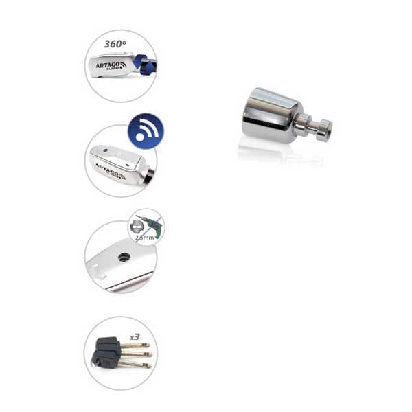 Artago Practic Alarm Yamaha D´elight 125 17 Styrlås Søvfarvet
