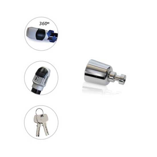 Artago Practic Style Niu Mqi Series Ev 2021 Ohjaustangon Lukko Hopeinen