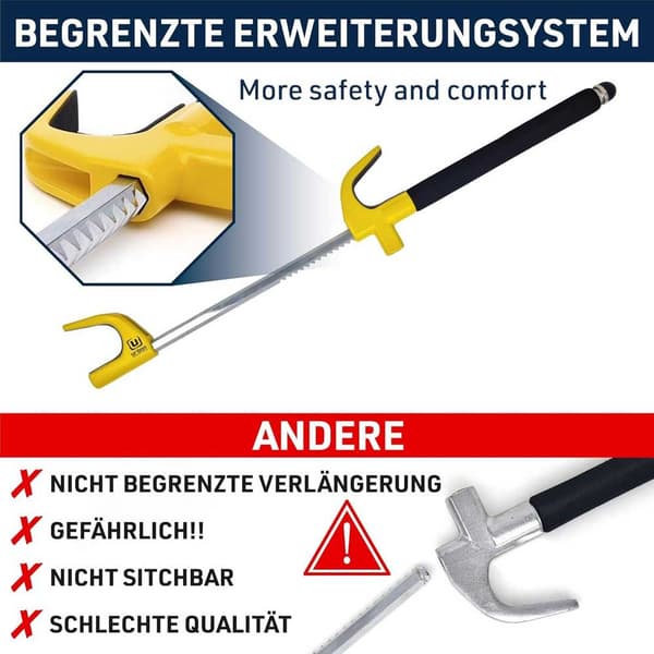 Urban Security Steering Wheel Lock Yellow Body Antistjålslås Til Bilrat Gul