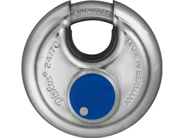 ABUS Diskus 24IB/50 SL 8, Hänglås Diskus, Tangentlås, Olika låsning, Rostfritt stål, Rostfritt stål, Rostfritt stål